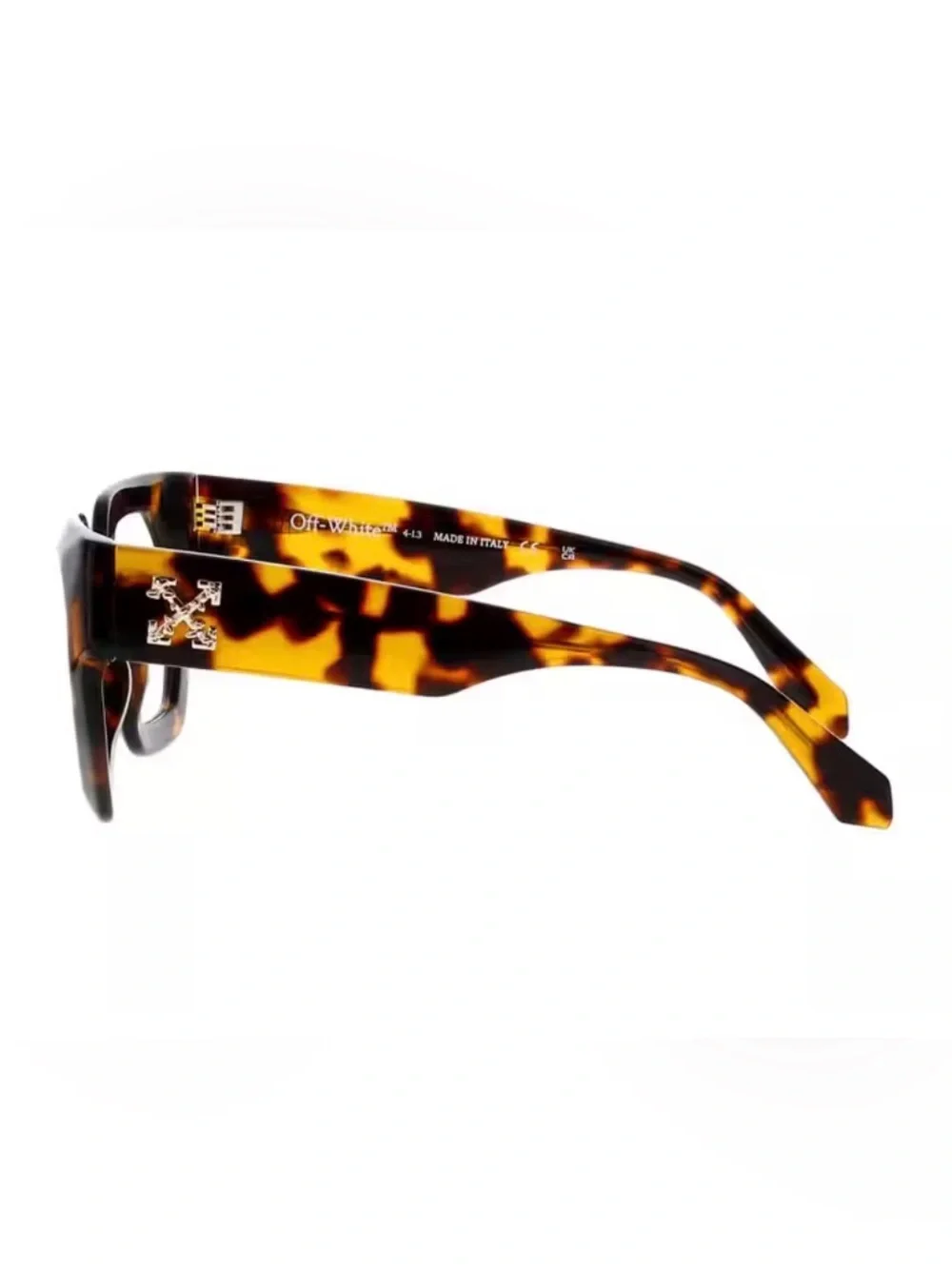 Off-White Eyeglasses Style 14 Havana Blue Blocking Tortoise with COA